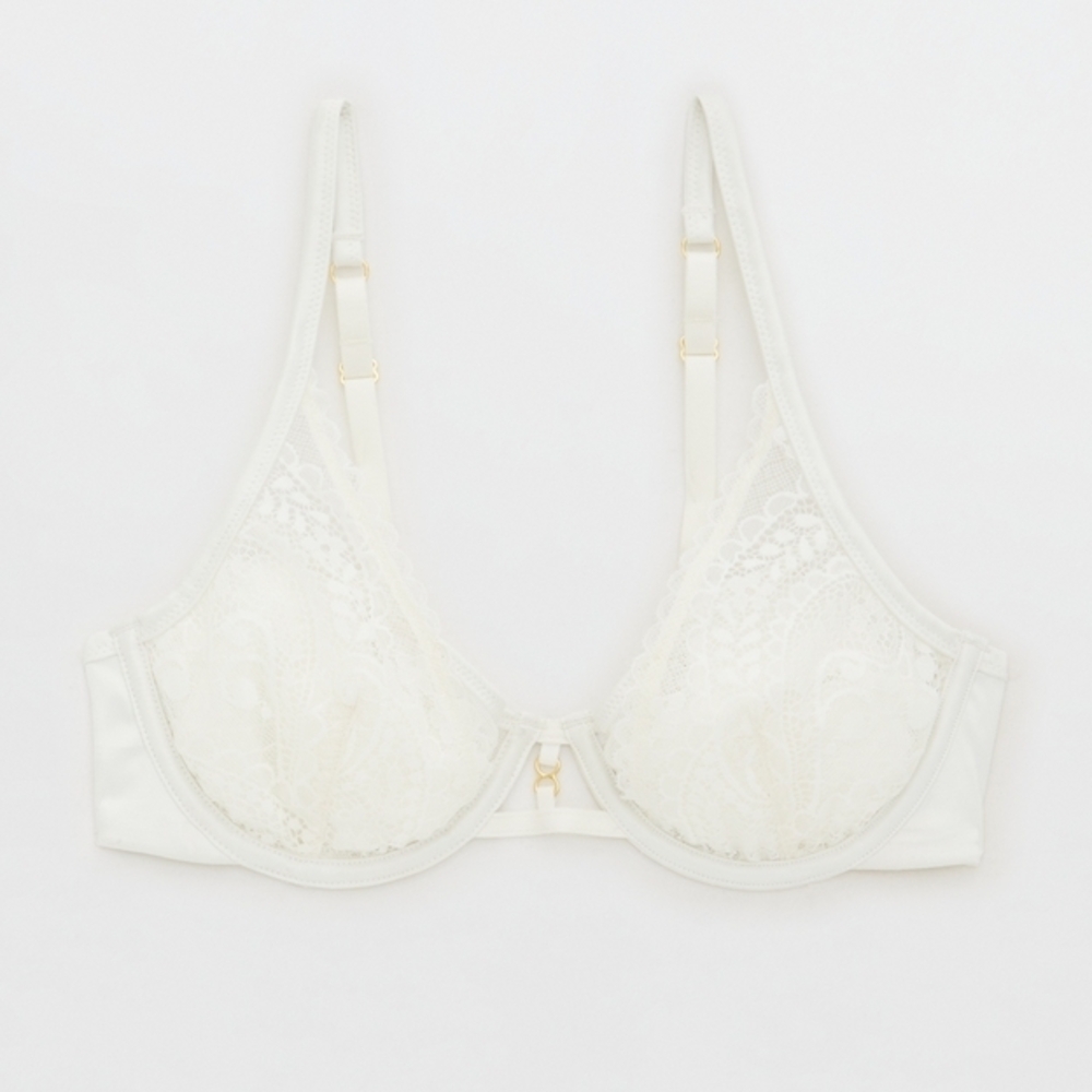 New Aerie Real Power Paisley Lace Unlined Bra